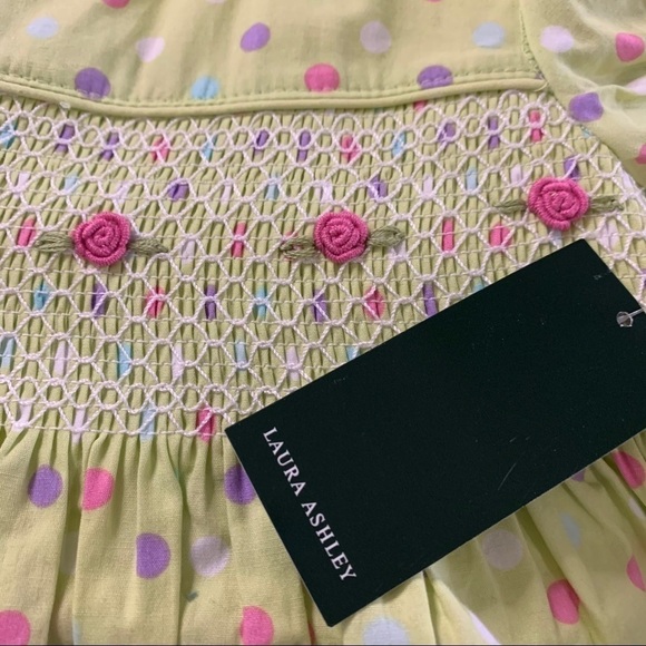 Laura Ashley NWT Toddler Polka Dot Dress 18 Months - Picture 6 of 10